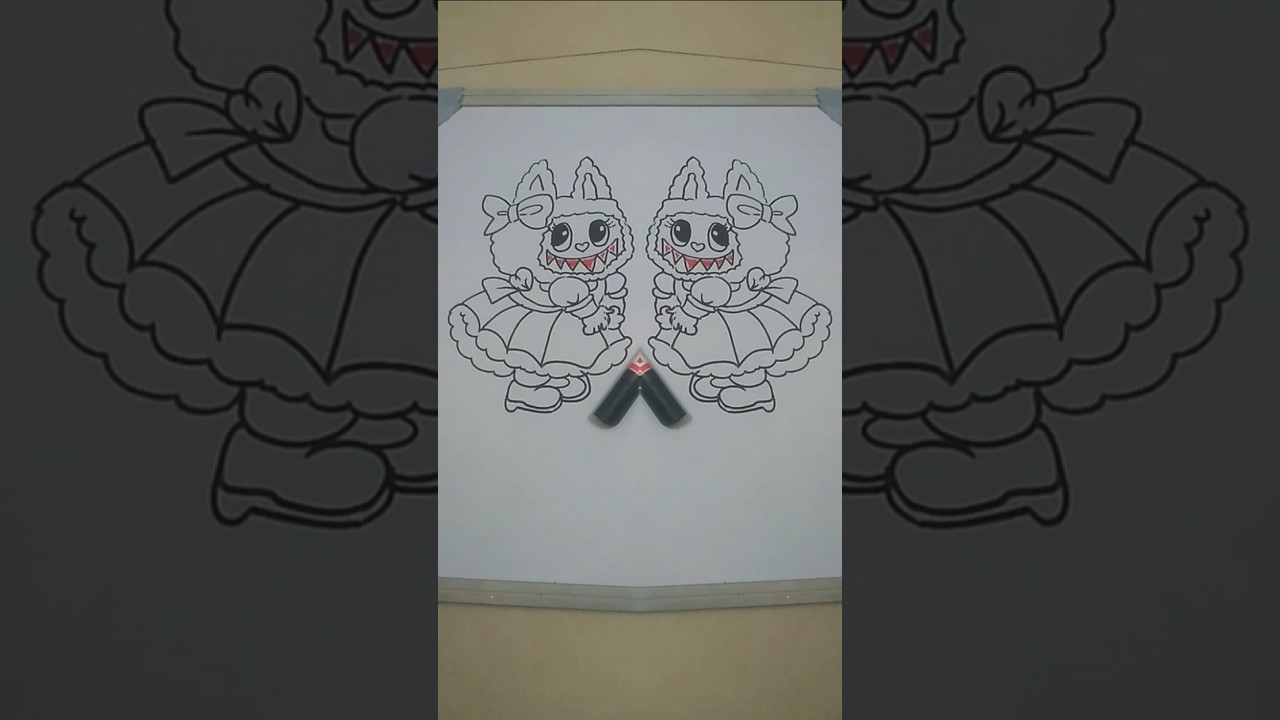 लाबुबू ||  labubu drawing easy | simple draw labubu | doll labubu | labubu toy