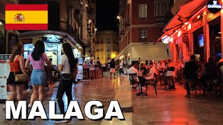 Malaga, Spain City Night Walk | Nightlife Walking Tour