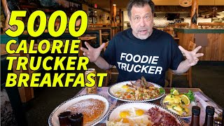 5000 CALORIE TRUCKER BREAKFAST 🍳🥓🥞