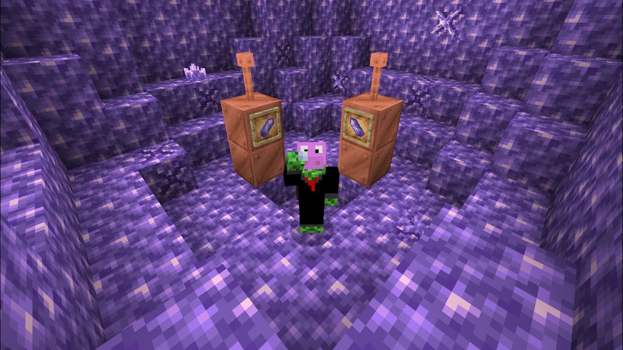 Minecraft Bedrock How to find Amethyst Geodes (Quick and Easy) (No Structure Locater) YouTube