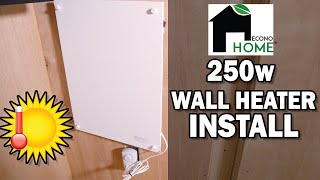 Econohome 250w Wall Heater with Thermostat Full Install