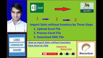 How to Import Sales without Inventory from Excel to Tally Erp.9
