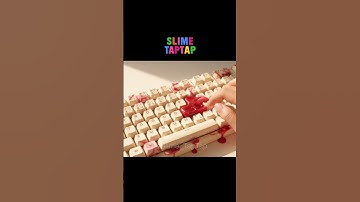 주문하신 ‘바람과 함께 사라지다’ 키보드 슬라임 도착 | AI keyboard slime ASMR | AI キーボードスライム ASMR #veo3 #감각자극 #유행