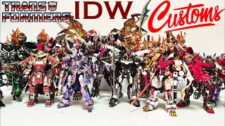 The complete Transformers IDW CUSTOM of the year set! See it all at once!