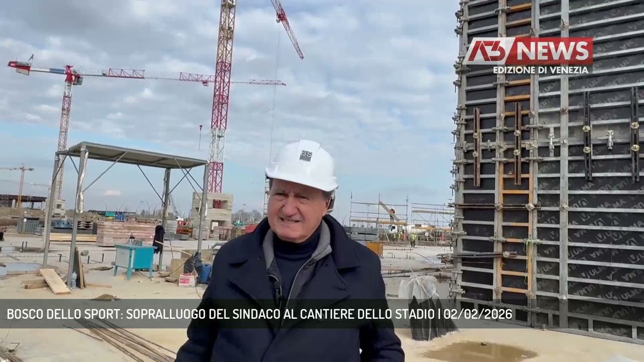 BOSCO DELLO SPORT: SOPRALLUOGO DEL SINDACO AL CANTIERE DELLO STADIO | 02/02/2026