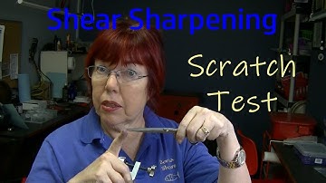 Scratch Test in Shear Sharpening - How to Find the Edge Angle