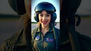 A Beautiful Air Force Pilot Singing Katyusha