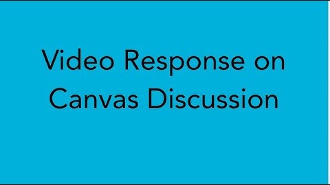 Canvas Discussion Post on Canvas App