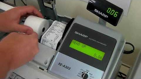 Head Up Error Message On Sharp XE-A303 / XEA303 Cash Register Till