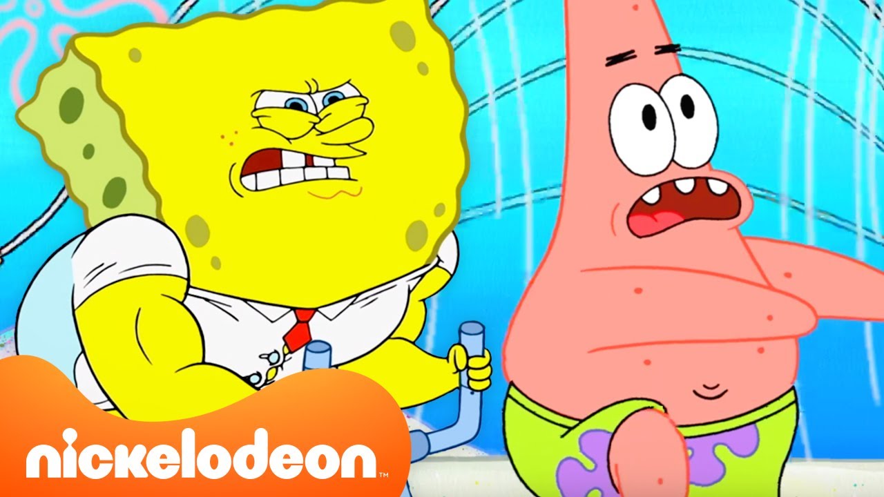 SpongeBob | SpongeBob die 60 minuten lang uit z'n dak gaat 🤪 | Nickelodeon Nederlands