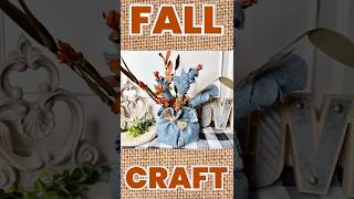 FALL BLUE JEAN DIY HACK - Floral Pouch Decor