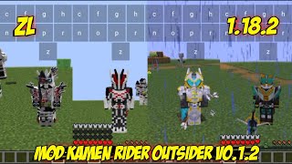 Review Mod Kamen Rider OutSider v0.1.2 Zalith Launcher Minecraft Indonesia