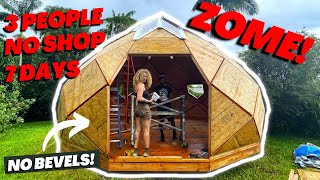 Trillium Domes - How to build a Zome cabin