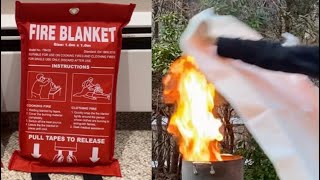 Do Fire Blankets Really Work? Testing Fire Blankets on Real Fires!!