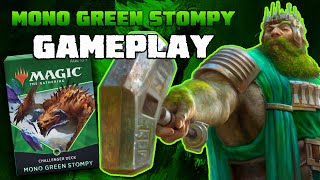 Mono Green Stompy Challenger Deck Gameplay Magic Arena