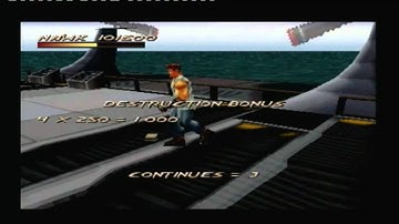 Fighting Force - PS1/PS3/PSN/PSP - Playthrough 4 - Route 4, Mall/Naval Base - Hawk - Part 2 of 2