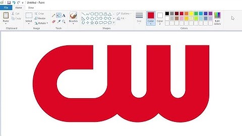 How to draw The CW logo using MS Paint | How to draw on your computer