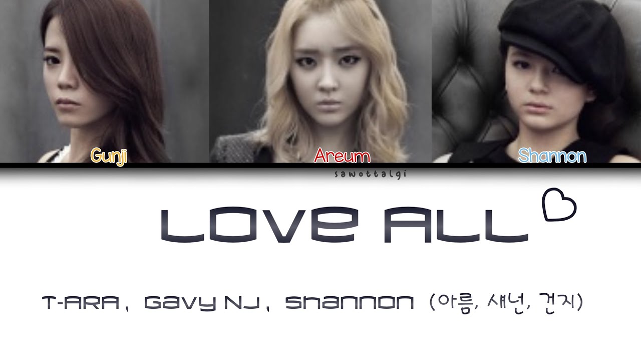 T-ARA,Gavy NJ,Shannon (티아라,가비엔제이,샤논) - Love All/낮과 밤 (Night and Day)(Color Coded Lyrics-Han|Rom|Eng)