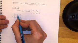 Ma2a Ekvationssystem - Additionsmetoden