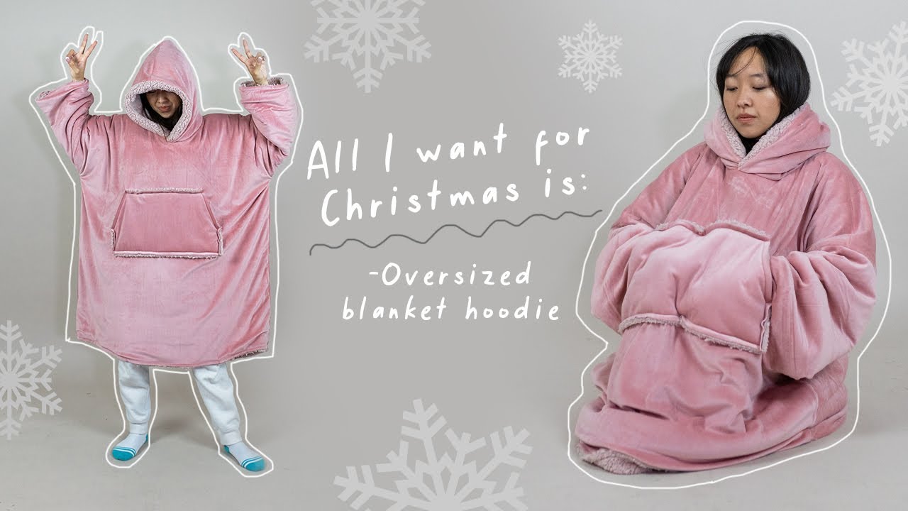 Make an oversized blanket hoodie with me