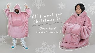 Make an oversized 'blanket' hoodie with me | Great holiday gift idea!