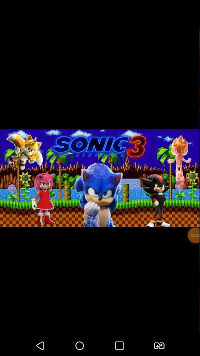 Sonic 3: O Filme pôster feito por mim