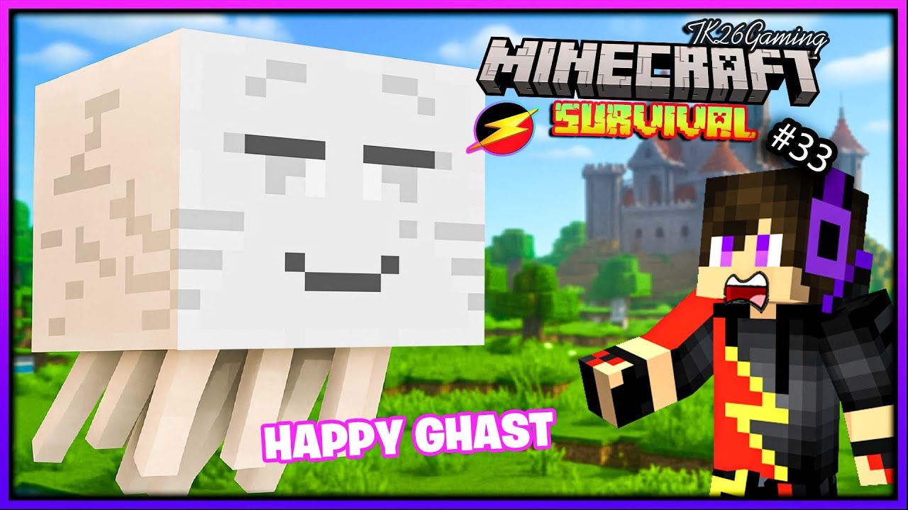Riding the New Happy Ghast in Minecraft Survival!! 🤯😮 (#33) - YouTube