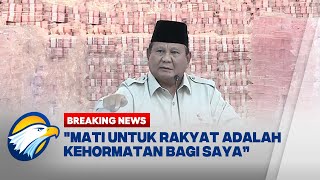 Breaking News  Pidato Berapiapi Di Kejagung Prabowo Saya Akan Mati Untuk Rakyat Indonesia