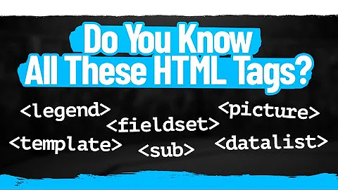 5+ Must Know HTML Tags That Almost Nobody Knows