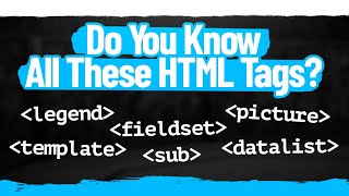 5+ Must Know HTML Tags That Almost Nobody Knows