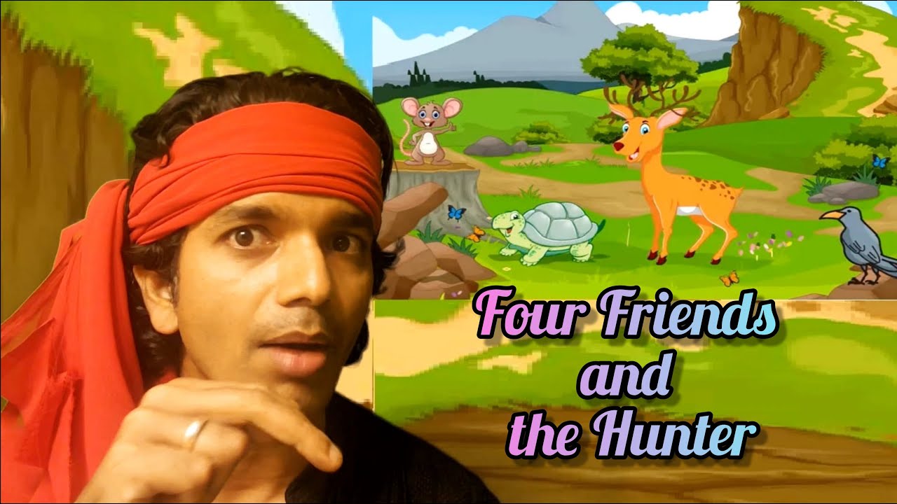 Stories from Panchtantra - Four Friends and the Hunter - YouTube
