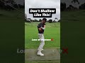 Stop Shallowing The Club Like This #golfswing #golftips
