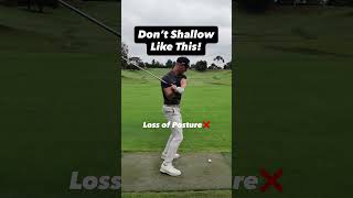 Stop Shallowing The Club Like This #golfswing #golftips