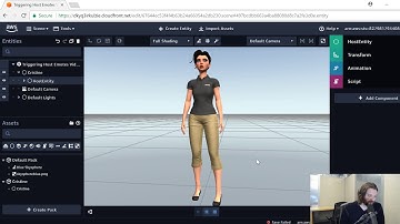 Amazon Sumerian, Triggering Host Emotes (Twitch broadcast)