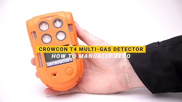 How Do I Manually Zero the Crowcon T4 Multi-Gas Detector