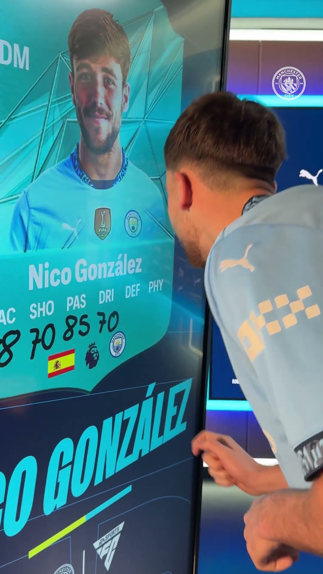 Nico corrects his FC 25 rating! ⚽️? Do you agree? #mancity #FC25 #Football #Shorts