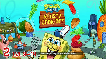 SpongeBob Krusty Cook-Off -  pancake stand  Gameplay Walkthrough part 2 levels 9-14 (iOS Android)