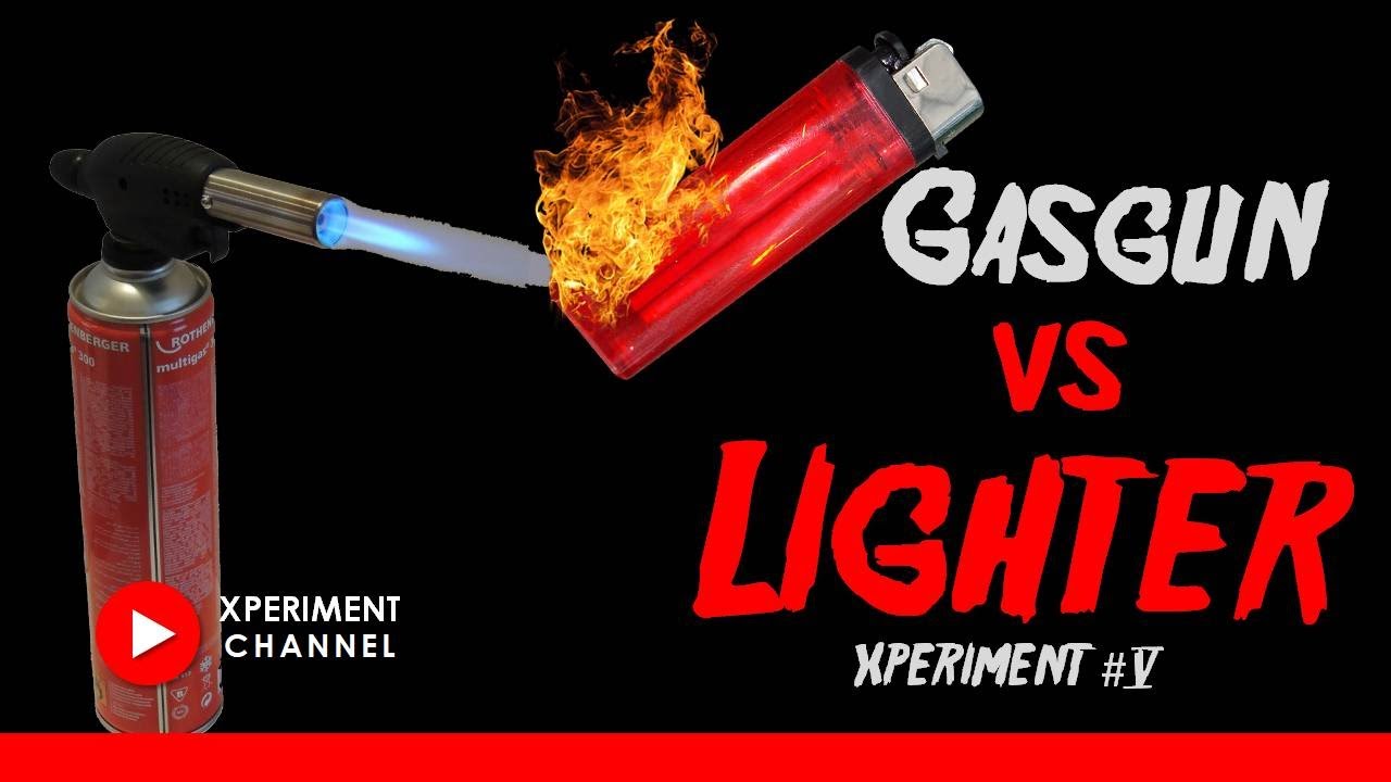Experiment Gas Torch vs Lighter | Gas gun vs Lighter | Crazy experiments