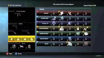 Official Call Of Duty Ghost Create A Class Menu