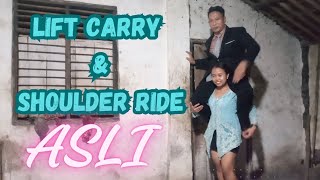 Lift Carry And Shoulder Ride Pulang Kerja - Uni Leni