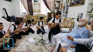 اجرای نوجوانان دوتار نواز در حضور استاد عثمان محمد پرست