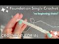 Foundation Single Crochets 🧶 bonus: foundation hdc + dc tutorial
