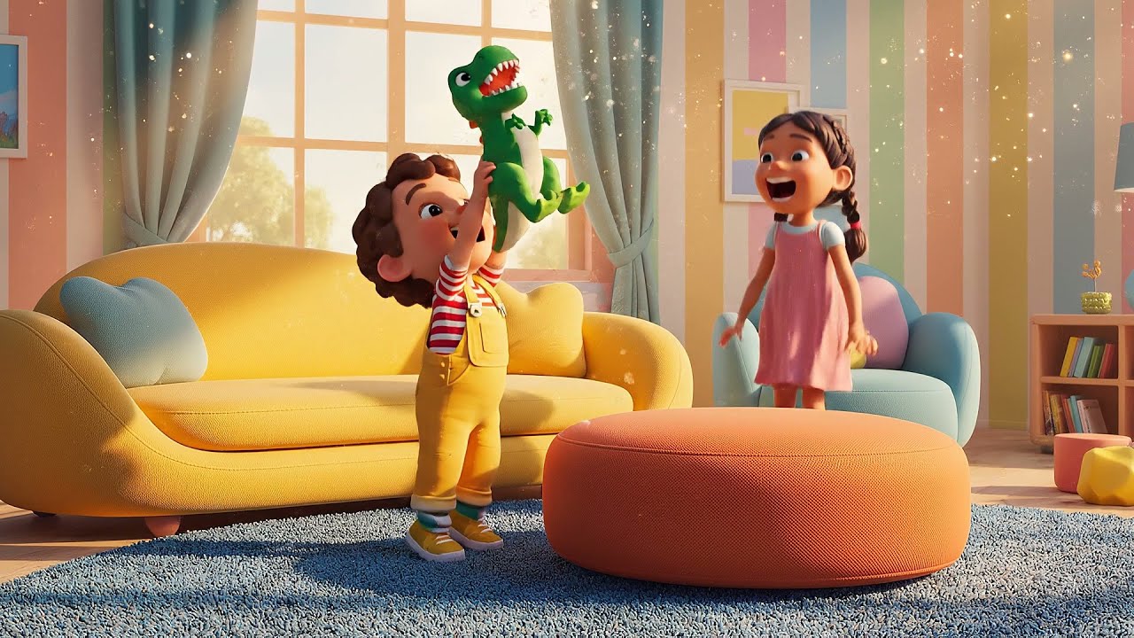 Peppa Pig Baby George Hid the Dinosaur Toy AV1 | Nursery Rhymes for Kids & Baby Songs