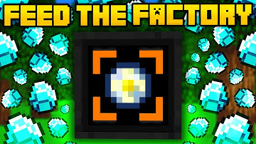 Minecraft Feed The Factory | UNLIMITED DIAMONDS & REDSTONE! #13 [Modded Questing Factory]