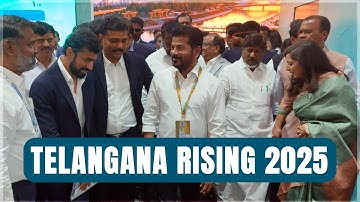 Telangana Rising 2025: MEIL Group MD P.V. Krishna Reddy Attends with CM Revanth Reddy