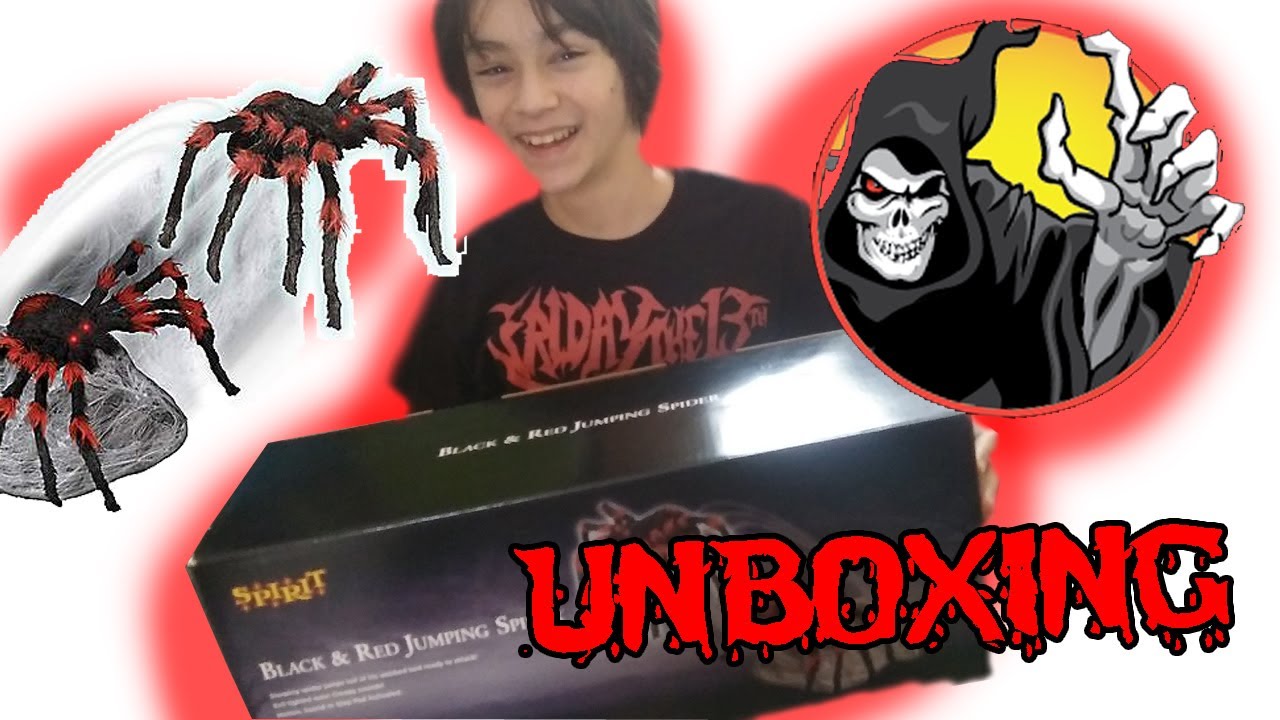Black & Red Jumping Spider UNBOXING, Setup, and DEMO | Spirit Halloween Brand New for 2020