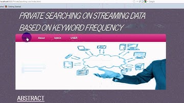 Private Searching on Streaming Data Based on Keyword Frequency in java