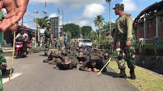 Beratnya latihan Satpol-PP