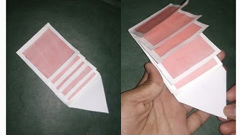 How to make a paper waterfall card for multiple messages