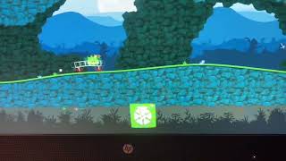 king pig riding fast vehicle glitch - Bad Piggies